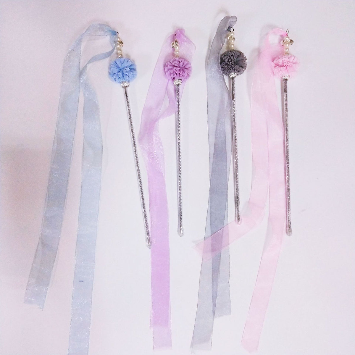 Cat Toy with Feather Wand and Pom-Pom Ball