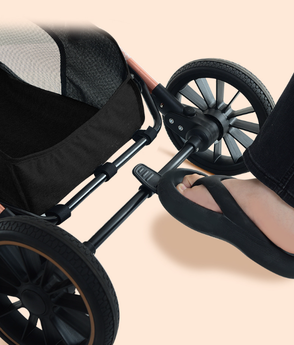 BNDC Medium Pet Stroller for Large Dogs, Foldable