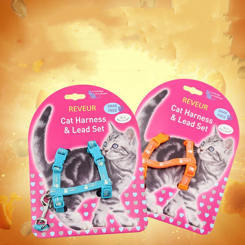 Reflective Cat Chest Strap for Night Safety