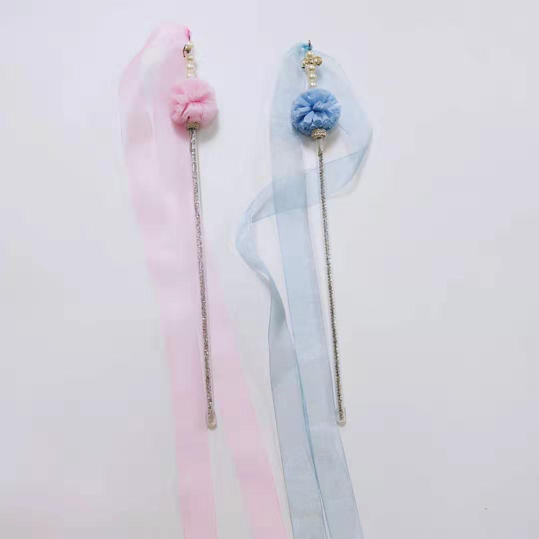 Cat Toy with Feather Wand and Pom-Pom Ball