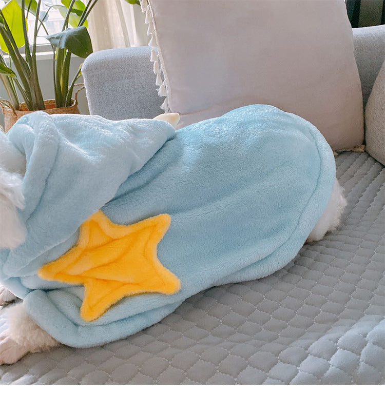 Puppies Autumn Winter Clothes Pet Nightgown