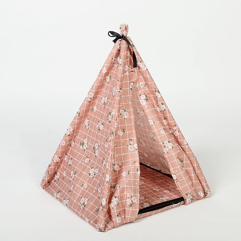 DIY Folding Tent Dog House with Mosquito Netting