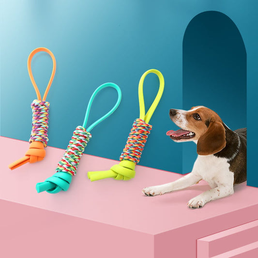 Resistant TPR Dog Chewing Toy for Teeth Cleaning