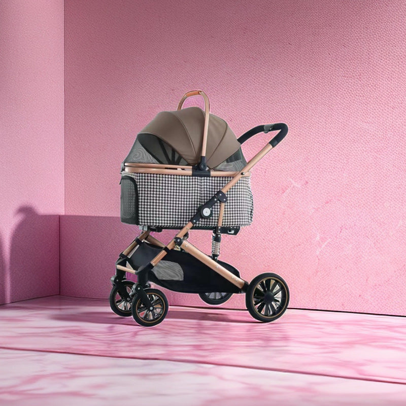 BNDC Medium Pet Stroller for Large Dogs, Foldable