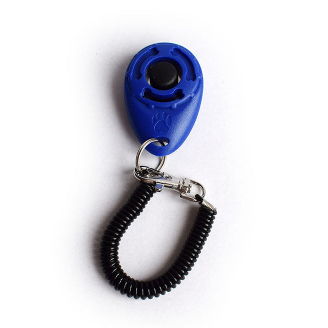 Adjustable Dog Training Clicker with Keychain Strap