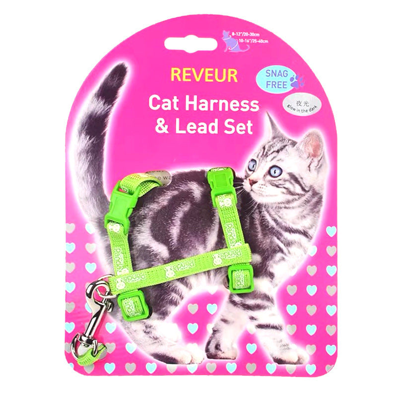 Reflective Cat Chest Strap for Night Safety